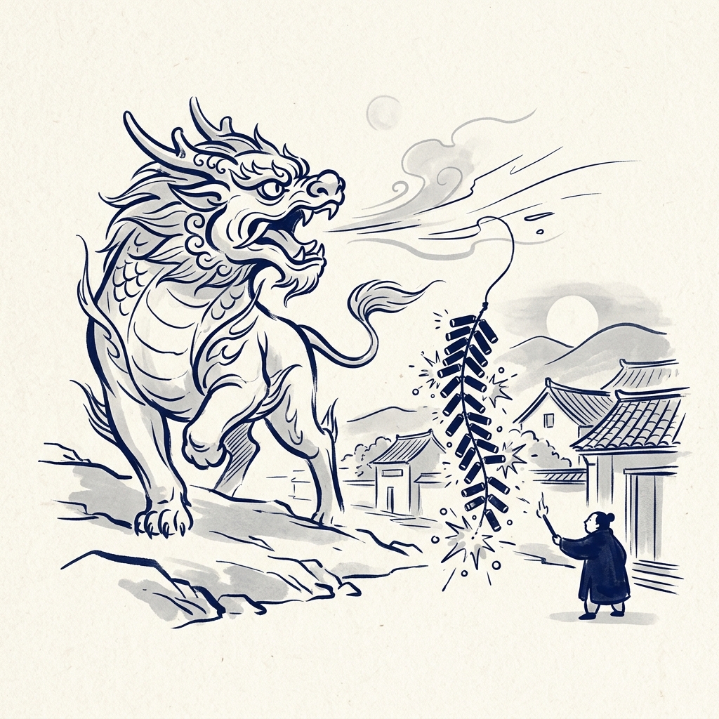 Nian Legend Illustration